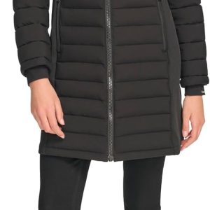 Calvin Klein Women's Long Light-weight Puffer Jacket