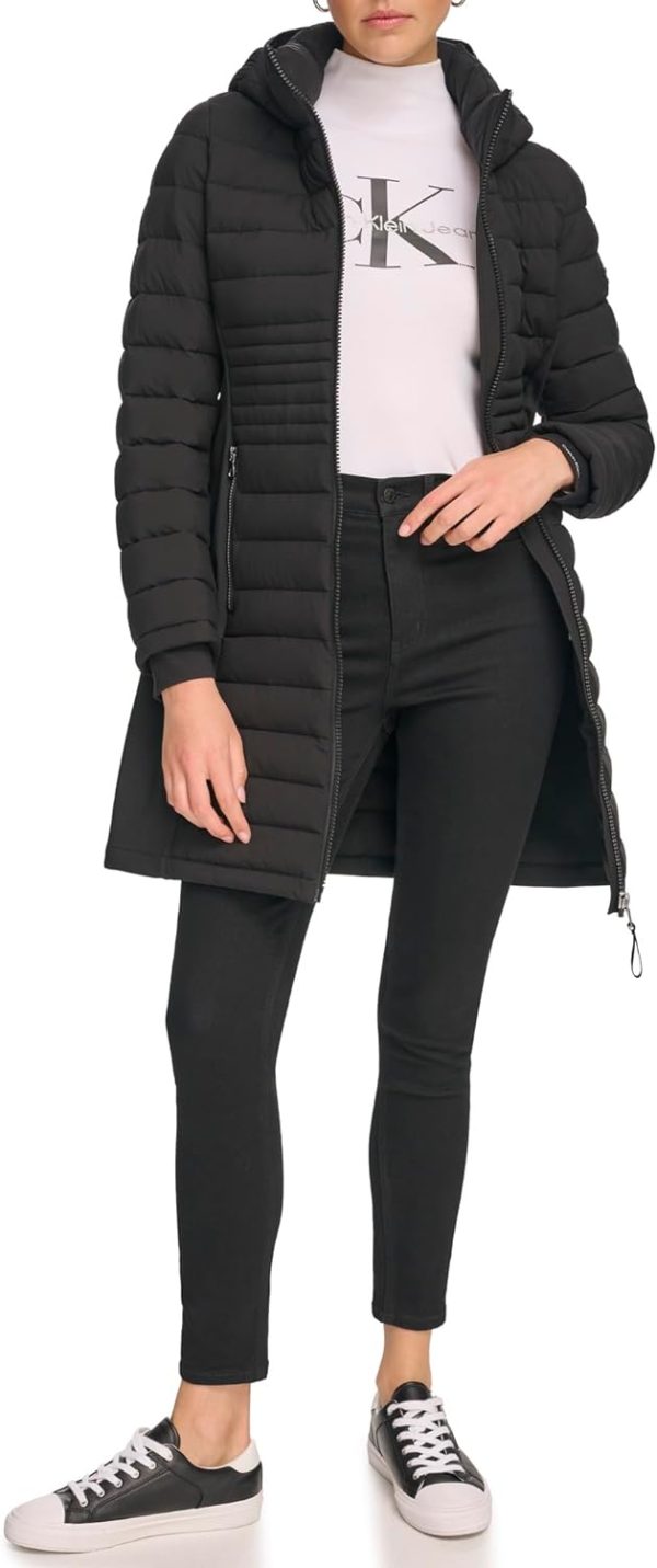 Calvin Klein Women's Long Light-weight Puffer Jacket - Image 2