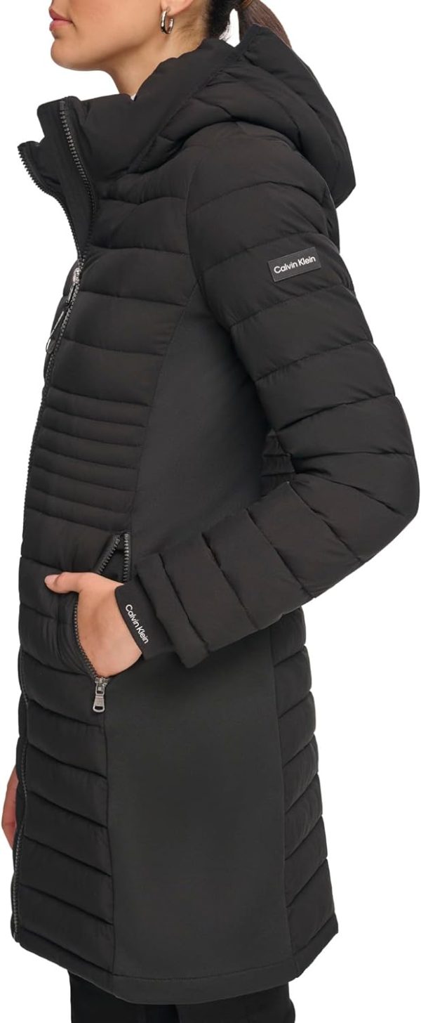 Calvin Klein Women's Long Light-weight Puffer Jacket - Image 3