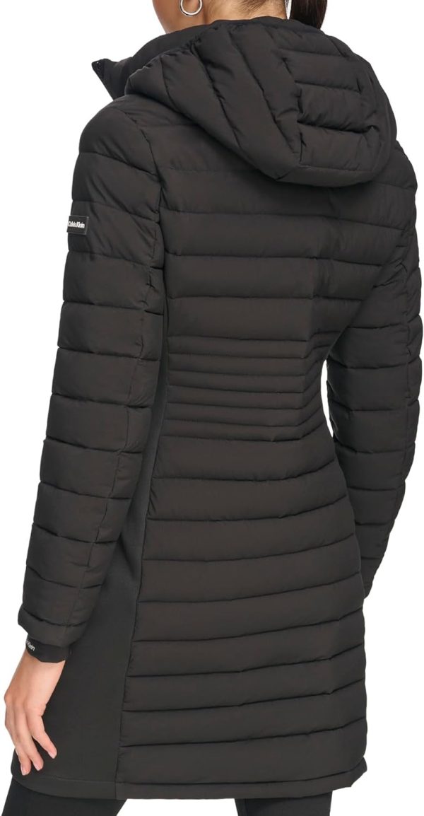 Calvin Klein Women's Long Light-weight Puffer Jacket - Image 4
