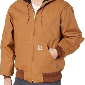 Carhartt Men's Loose Fit Firm Duck Insulated Flannel-Lined Active Jacket