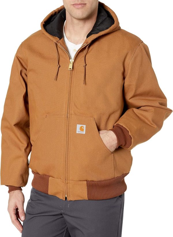 Carhartt Men's Loose Fit Firm Duck Insulated Flannel-Lined Active Jacket