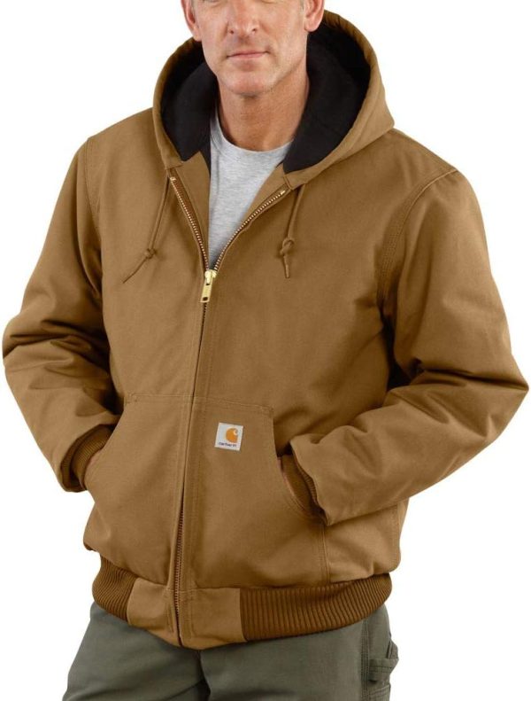 Carhartt Men's Loose Fit Firm Duck Insulated Flannel-Lined Active Jacket - Image 2