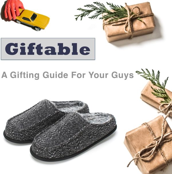 Men's Slip-on Slippers, Memory Foam Padded House Moccasins, Non-Slip Sole Indoor/Outdoor, Soft Plush Lining, Cozy Gifts, Sizes 8-15 - Image 6