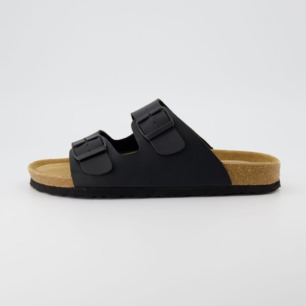 CUSHIONAIRE Men's Lane Cork footbed Sandal with Adjustable Buckle Straps +Comfort - Image 2
