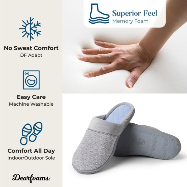 Women's Slip On Memory Foam Comfort Samatha Scuff House Slipper with Wide Widths - Image 5