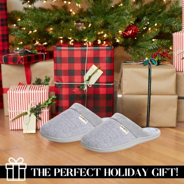 Women's Slip On Memory Foam Comfort Samatha Scuff House Slipper with Wide Widths - Image 6