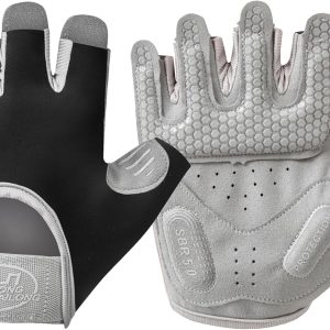 Workout Gloves for Women & Men, Anti-Slip Fingerless Gloves for Weightlifting, Mens Workout Gloves Gym Gloves Fitness Gloves