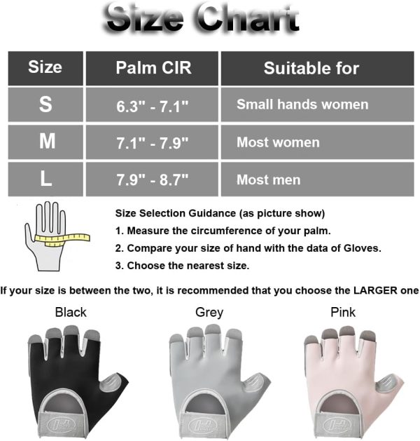 Workout Gloves Women & Men, Gym Gloves Weight Lifting Gloves for Women Workout Gloves for Men, Womens Workout Gloves Fitness Gloves - Image 6
