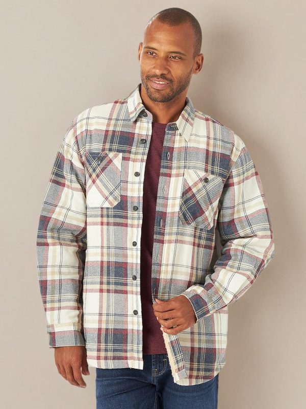 Wrangler Authentics Men's Long Sleeve Sherpa Lined Shirt Jacket - Image 6